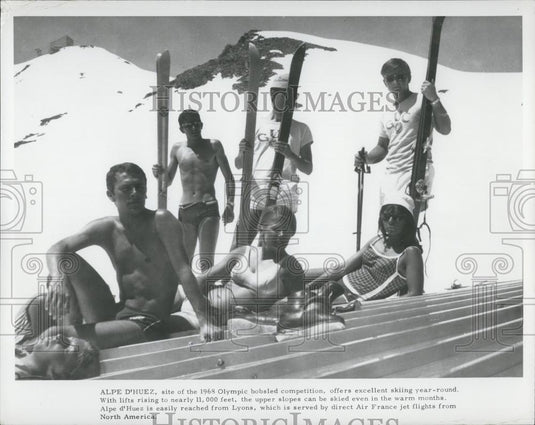 Press Photo Alpe d'huez, Lyon - Historic Images