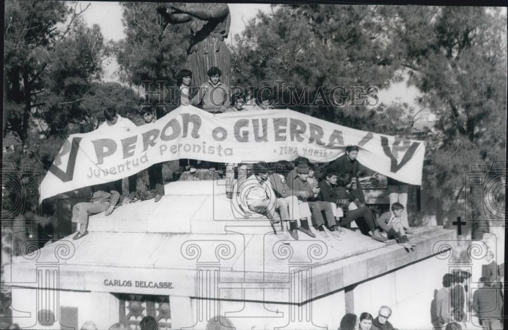 Press Photo New Argentine President Ge Lanusse - Historic Images
