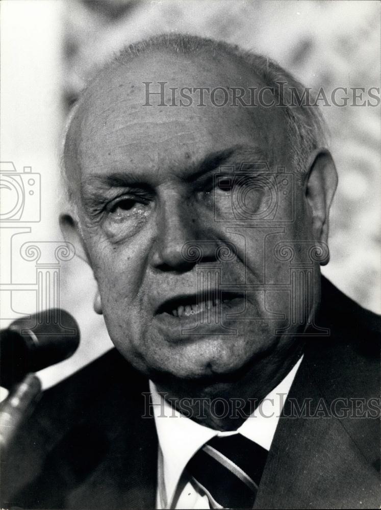 1976 Press Photo Francesco De Martino, leader of PSI (Socialists). - Historic Images