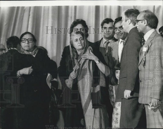 1978 Press Photo India's Prime Minister Mrs. Gandhi - Historic Images