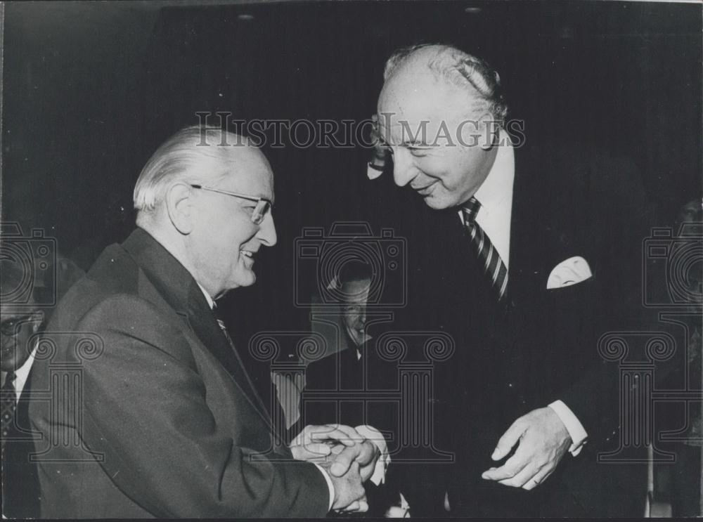 1973 Press Photo Dr. Otto Winzer/Dr. Walter Scheel/Germany/United Nations - Historic Images