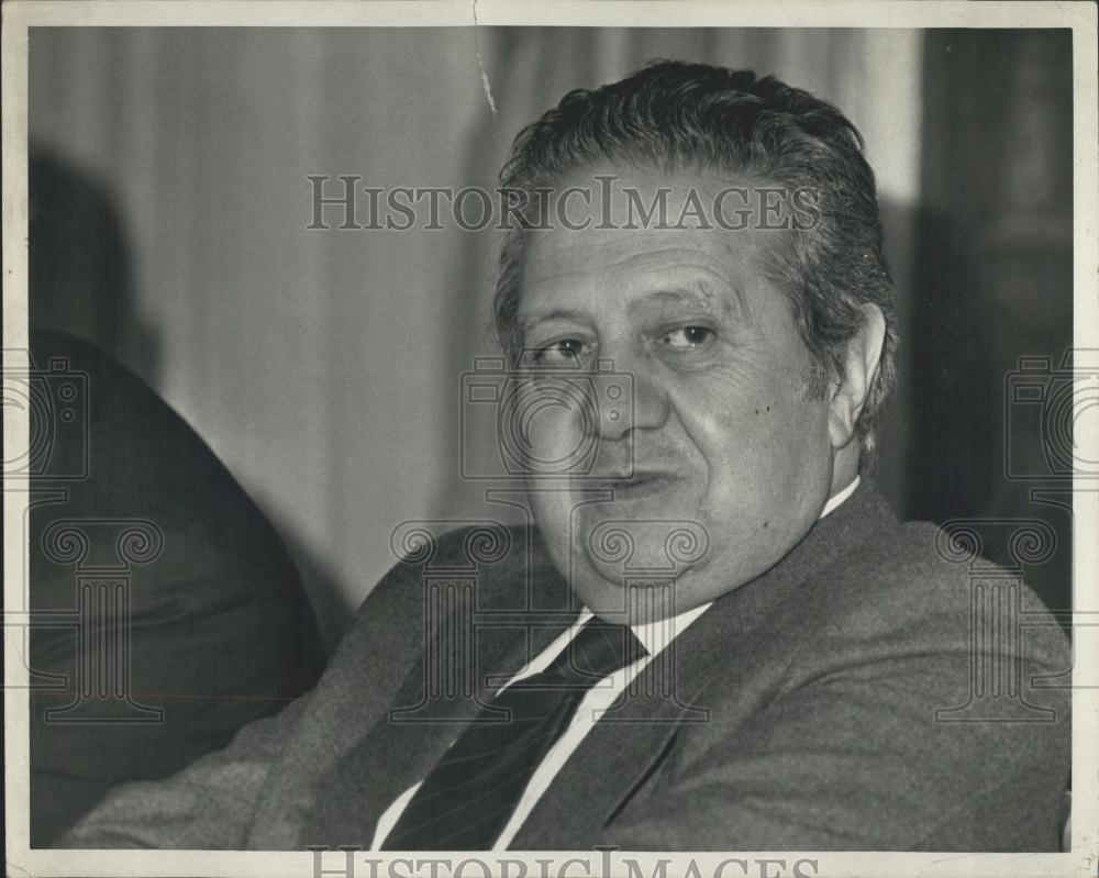 1984 Press Photo Plaza Hotel, New York City Portugal PM Mario Soares At Luncheon - Historic Images