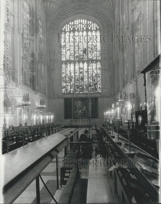 1968 Press Photo Newly restored chapel f king's college - Historic Images