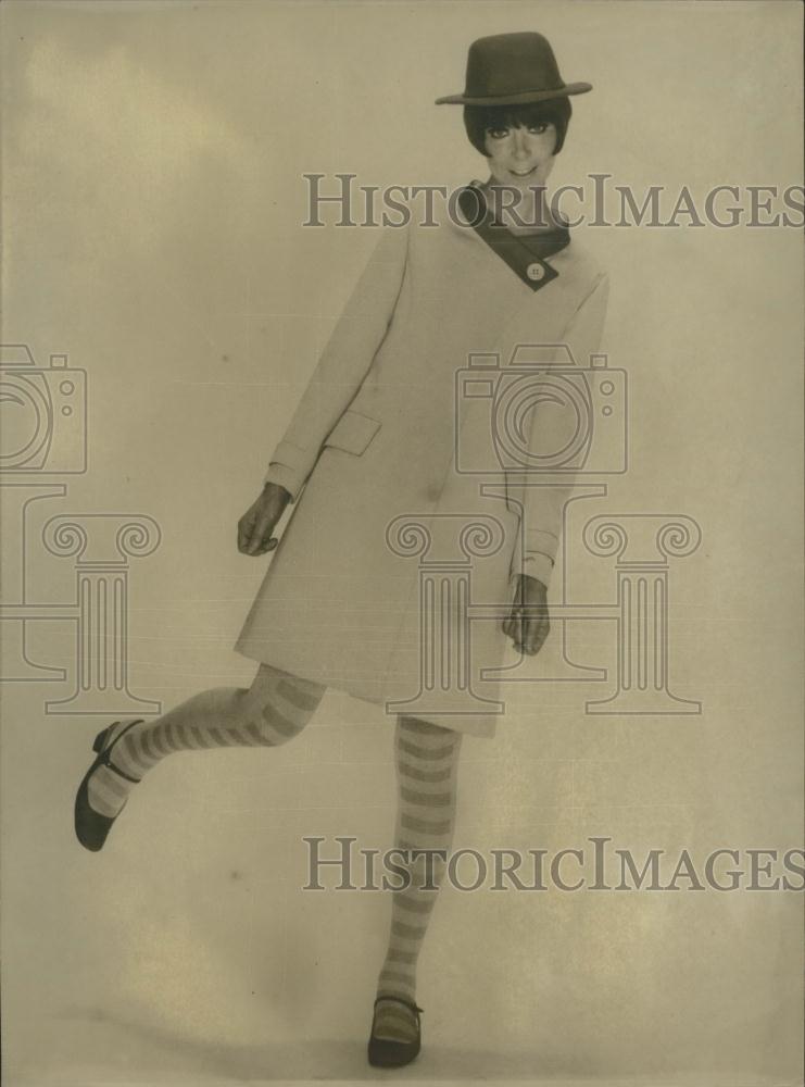 Press Photo Louis Feraud designed coat - Historic Images