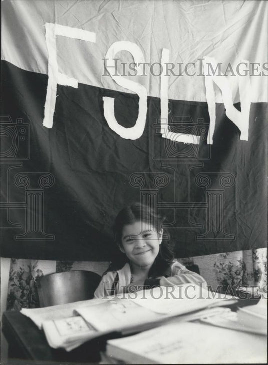 1979 Press Photo Little Fabiola Smiles After Nicaragua Receives Independence - Historic Images
