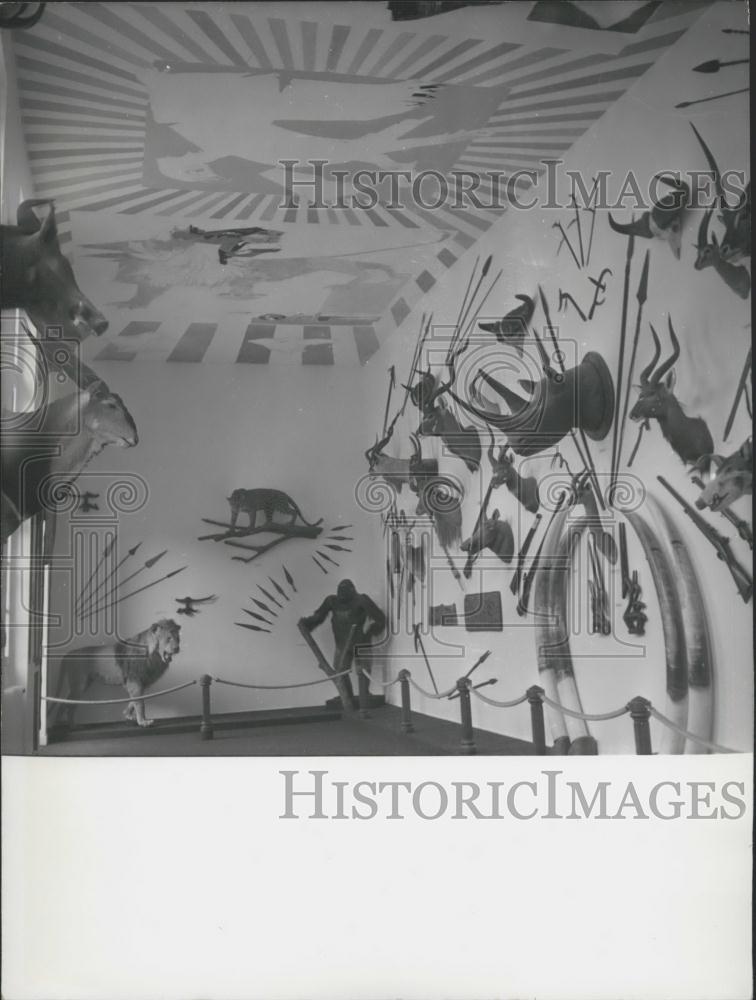 1967 Press Photo Hunting and Nature Lodge&#39;s Africa Room - Historic Images