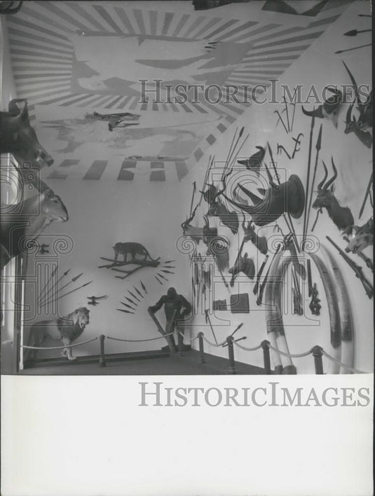 1967 Press Photo Hunting and Nature Lodge's Africa Room - Historic Images
