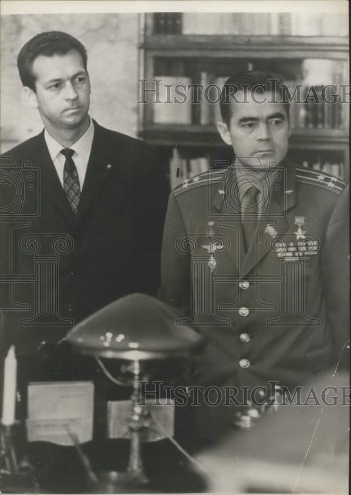 1970 Press Photo "Soyouz 9" Commander Andrian Nikolaiev & Vitali Sevastianov - Historic Images
