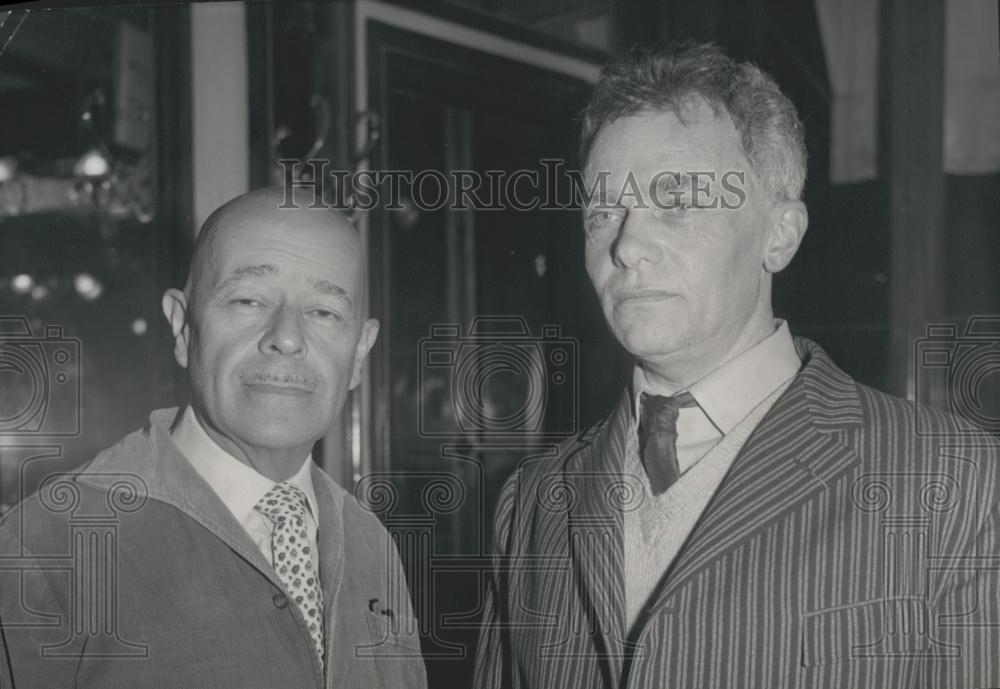 1960 Press Photo Prix Appollinaire Winners: Poets Monteiro and Bealu - Historic Images