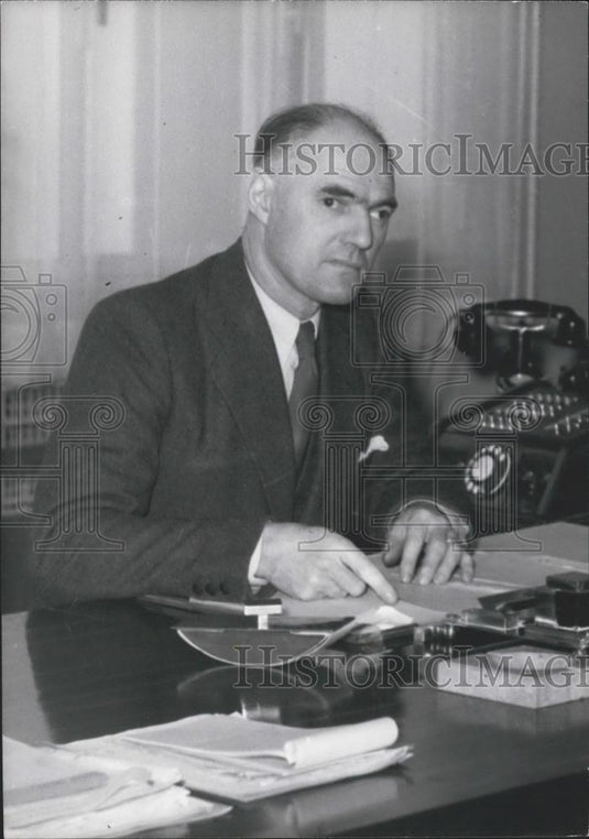 1970 Press Photo General de Gaulle's Minister of Weaponry Charles Tillon - Historic Images