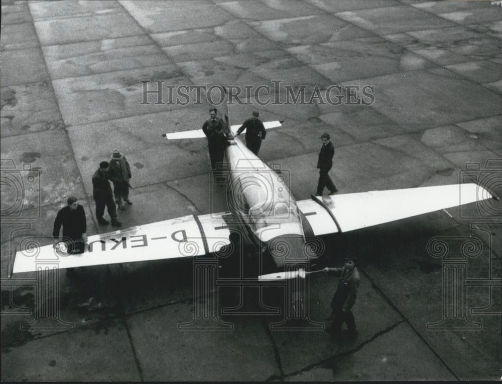1957 Press Photo Focke-Wulf German Sport Plane - BL 500. - Historic Images