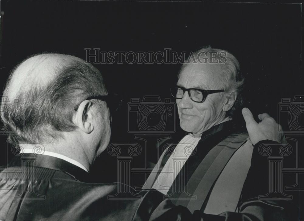 1978 Press Photo Michigan Professor K.L. Pike Receives Doctor Honoris Causa - Historic Images