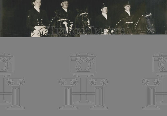 1952 Press Photo German riders at "Horse of the Year" Competition in England. - Historic Images