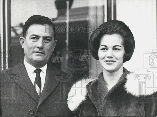 1966 Press Photo General Rene Barrientos & Wife Visiting Zurich - Historic Images