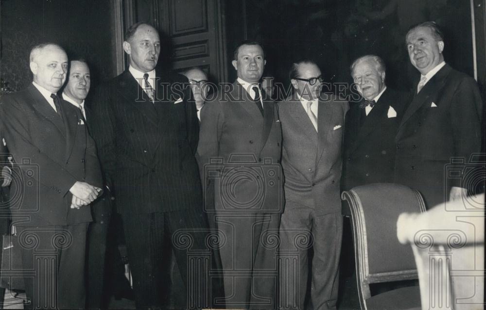 1957 Press Photo Six Ministers of Foreign Affairs - Historic Images