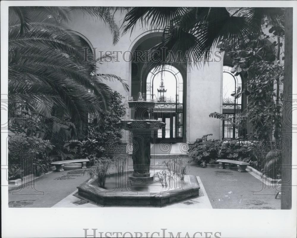 Press Photo Tropical Patio in Pan American Union - Historic Images