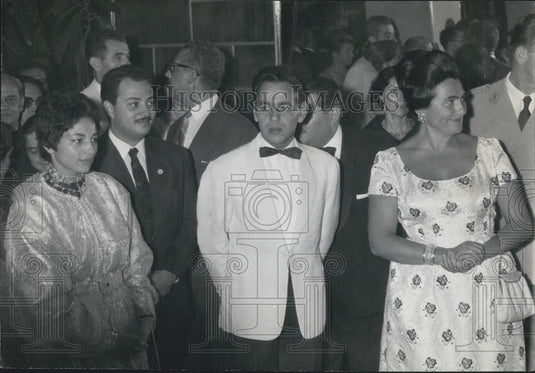 1961 Press Photo Belgrade Conference Reception Attendees - Historic Images