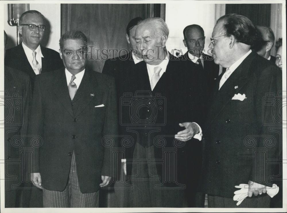 1955 Press Photo Mexican Economic Delegation in Germany. - Historic Images