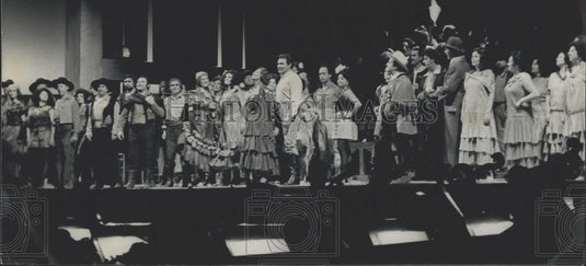 Press Photo Georges Bizet's Opera "Carmen," Palais des Sports, Paris, France - Historic Images