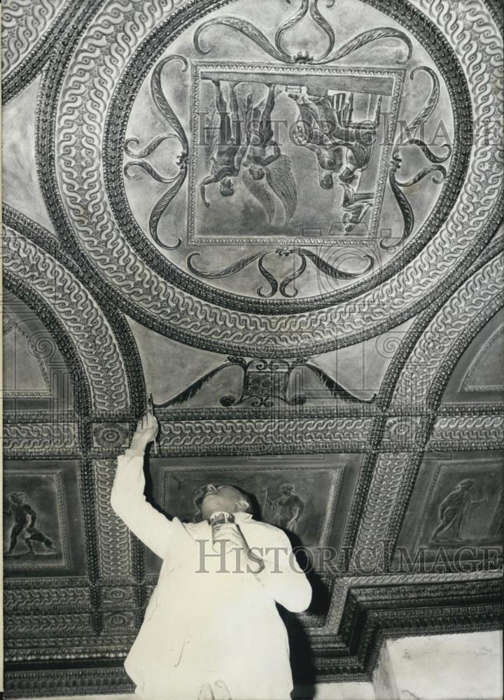 1967 Press Photo Art Nouveau Museum in Munich. Villa of Painter Franz von Stuck. - Historic Images