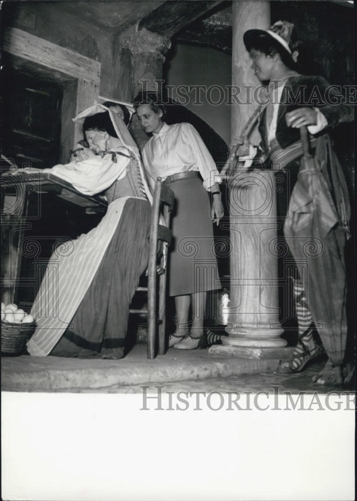 1952 Press Photo Wax Figures at the Rome Art Gallery - Historic Images