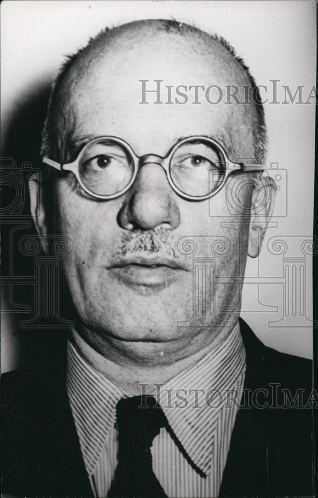1954 Press Photo German Politician Hans Wellhausen. - Historic Images
