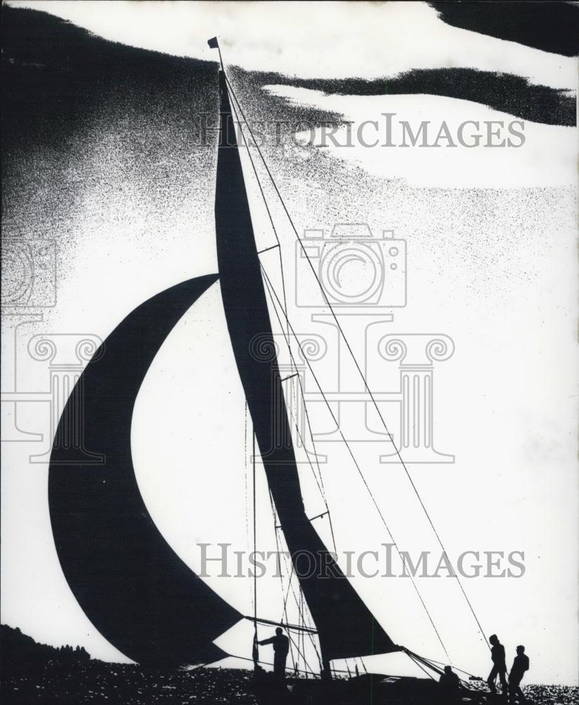 1967 Press Photo Sailing Race in Bodensee. - Historic Images