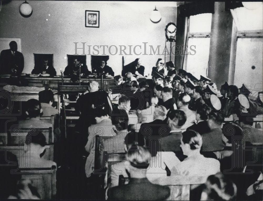 1956 Press Photo Poznan Trials. Wojewodschafts Building. - Historic Images