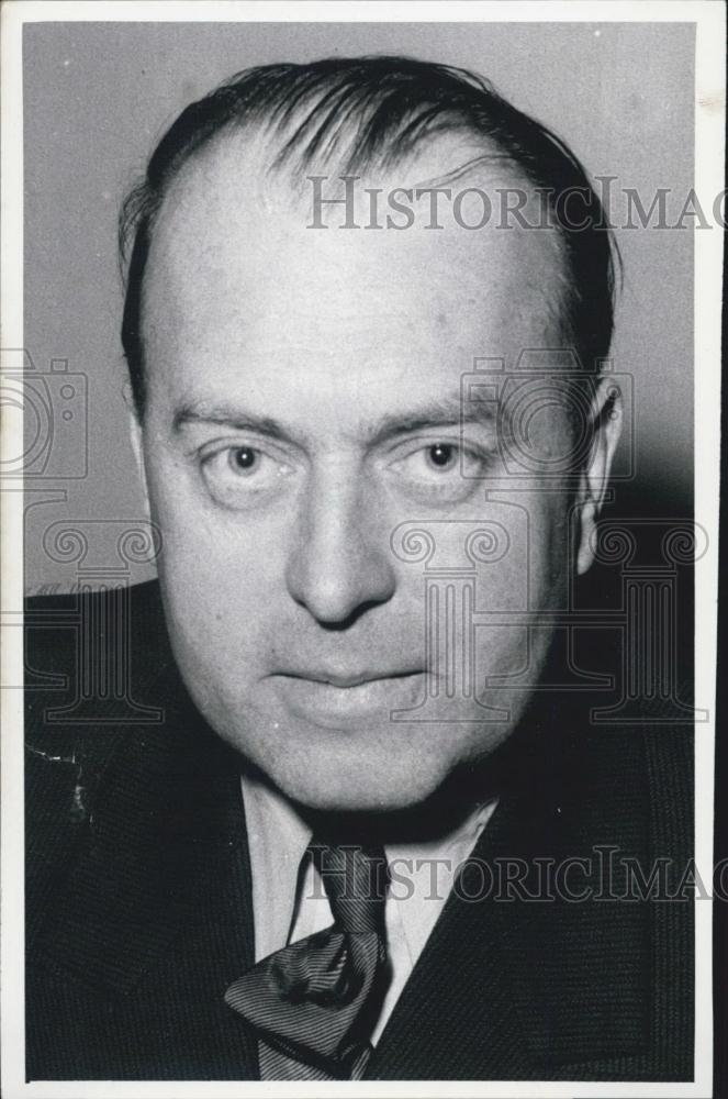 1956 Press Photo German Politician Dr. Brueckner. Saarbruecken. - Historic Images