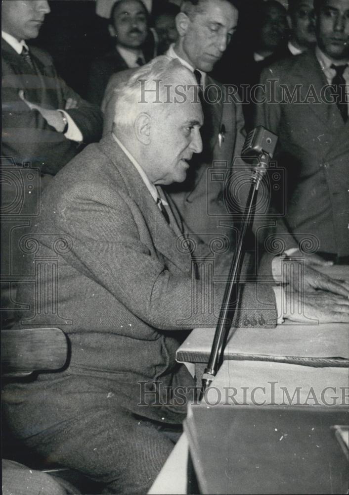 1953 Press Photo Former Marshal Graziani on Trial - Historic Images