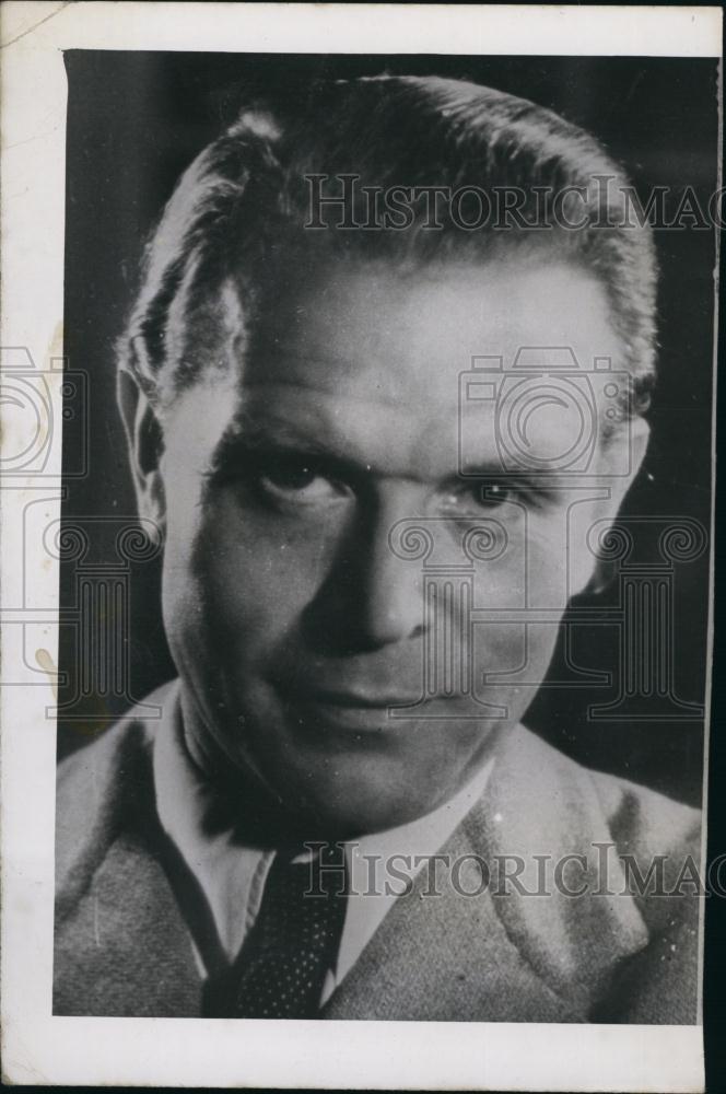 1946 Press Photo German Actor Gustav Fruhlich. - Historic Images