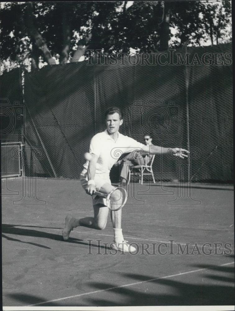 1953 Press Photo Budge Patty in the French Open - Historic Images