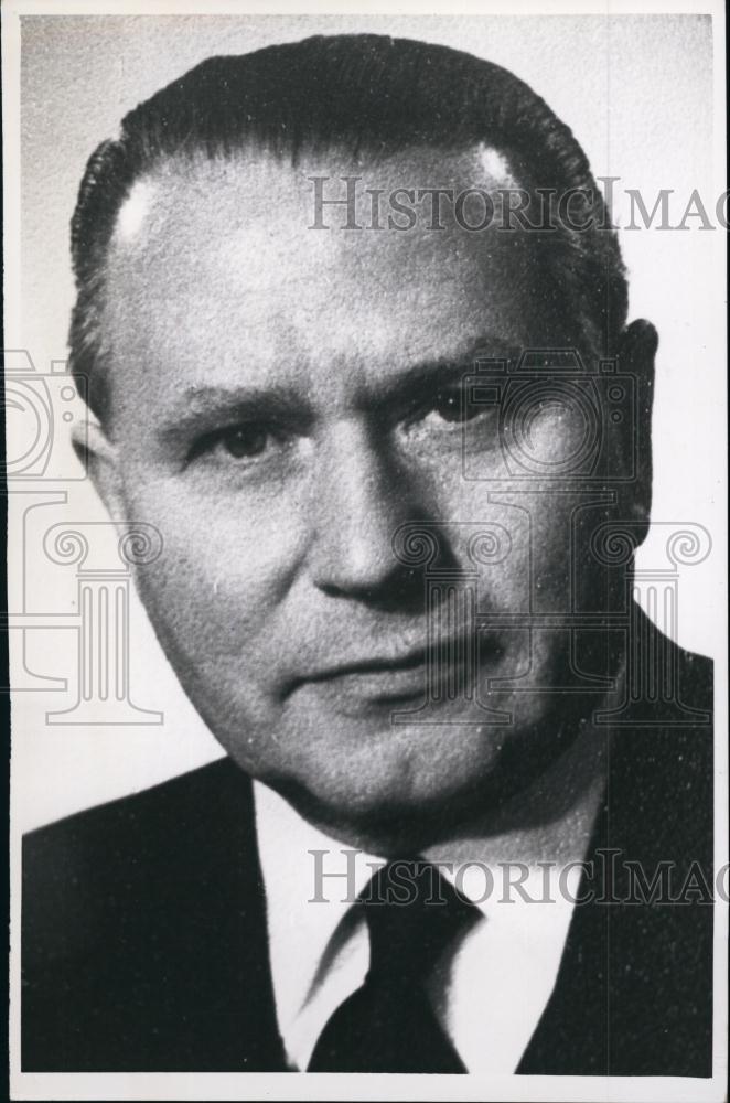 1954 Press Photo German Politician Peter Pfeiffer. UN Observer. - Historic Images