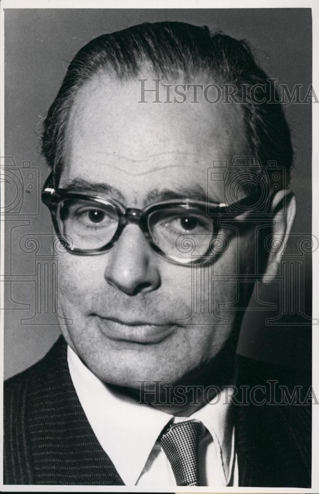 1956 Press Photo German Politician Karl Graf von Spreti. Ambassador. Luxembourg. - Historic Images
