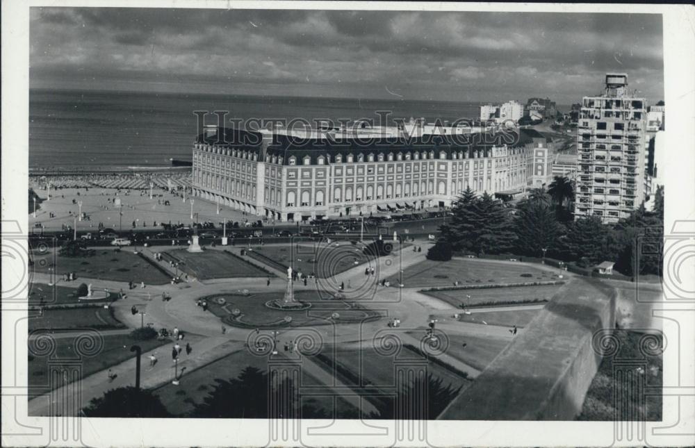 Press Photo Casino of Mar Del Plata, Argentina. - Historic Images