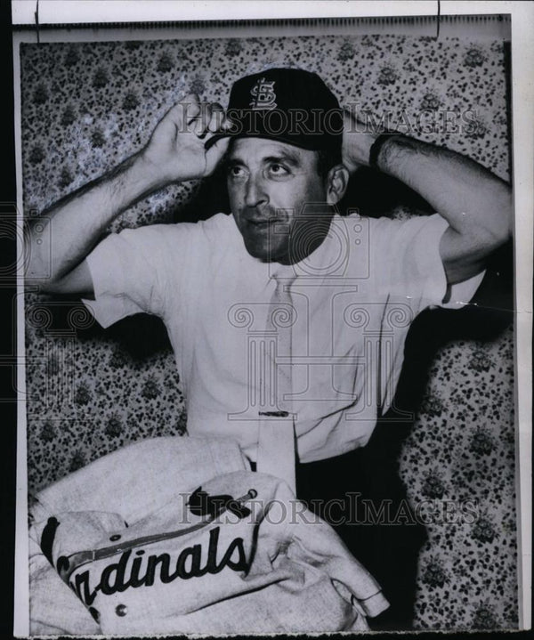 1959 Press Photo Sal "The Barber" Maglie, St Louis Cardinals RSL7316