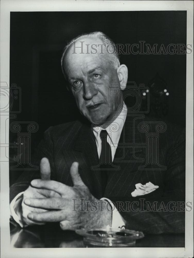 1952 Press Photo Sumner Welles Undersecretary Of State At Committee Meeting - Historic Images