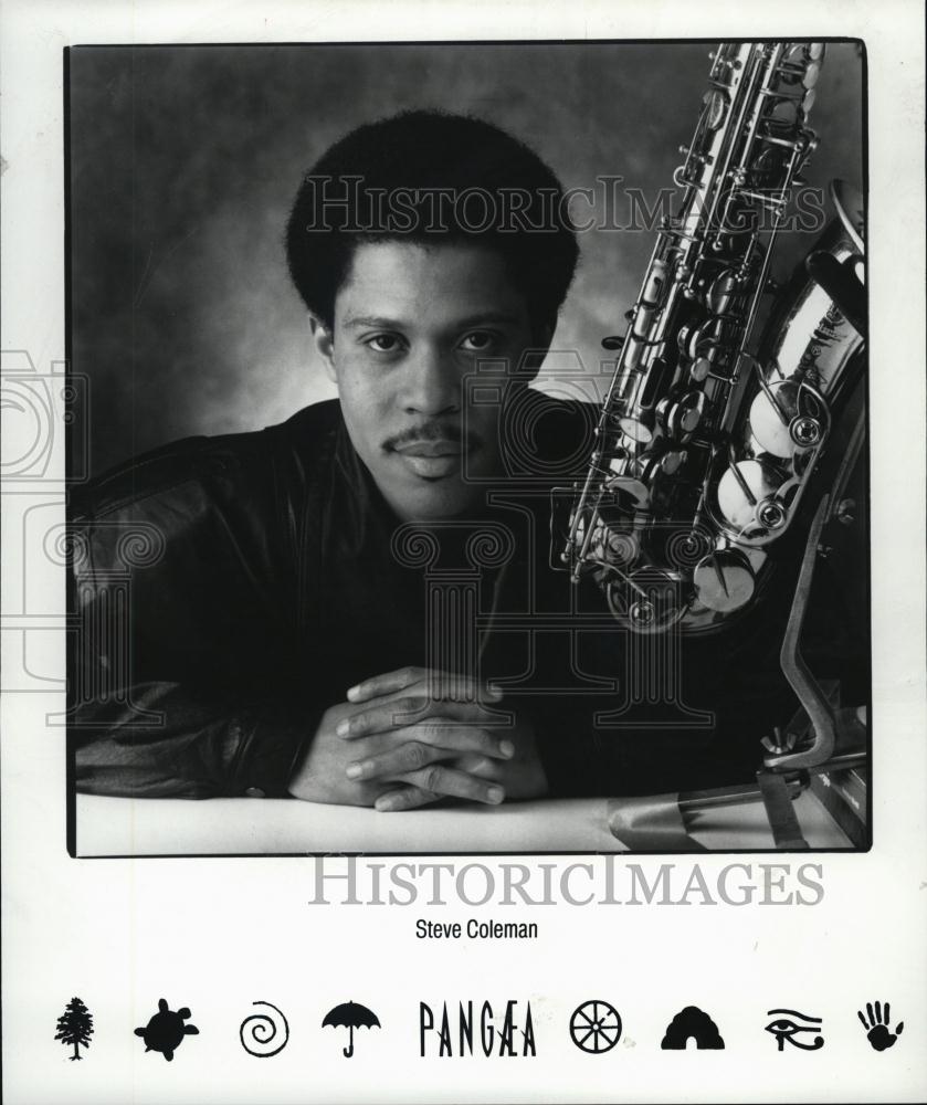 1989 Press Photo Pangea Records Musician Steve Coleman Portrait - RSL42109 - Historic Images