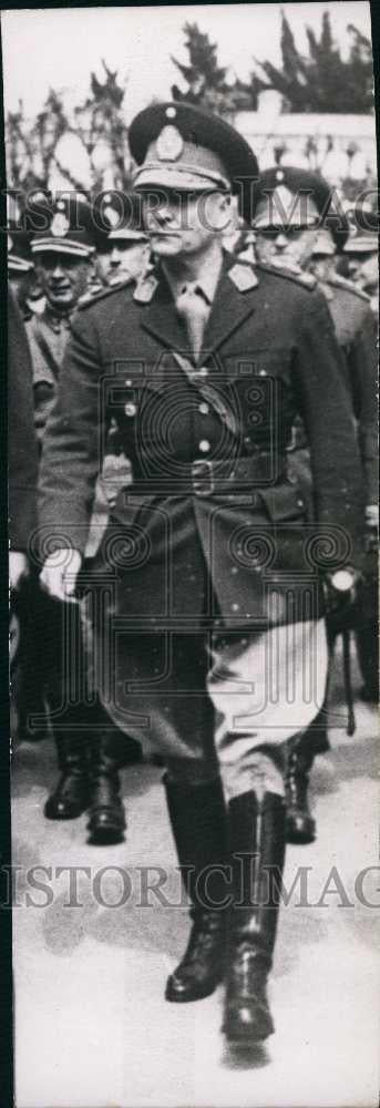 1955 Press Photo General Lucero in Buenos Aires, Argentina - Historic Images