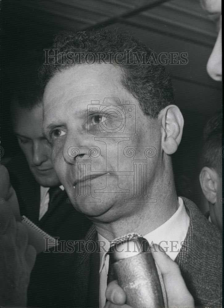 1962 Press Photo Mr Andre Mattei, chief of French diplomats - Historic Images