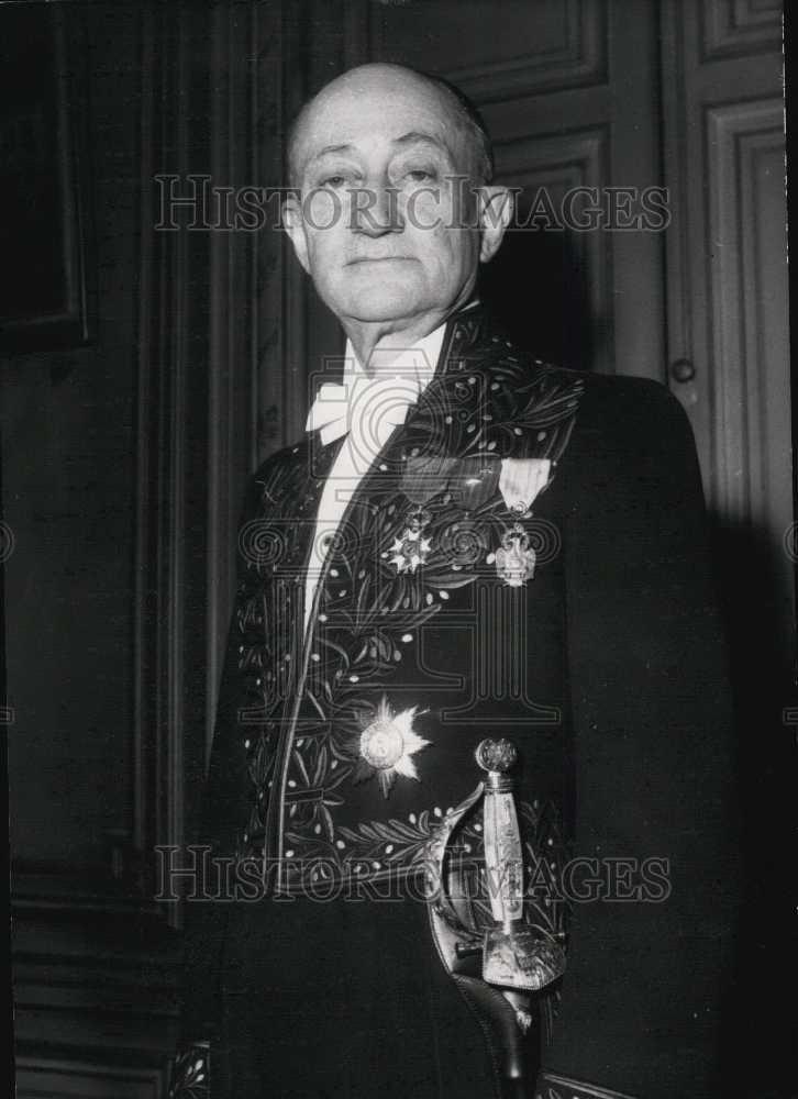 1954 Press Photo The Duke Levis Mirepois to succeed Charles Maurras of France - Historic Images