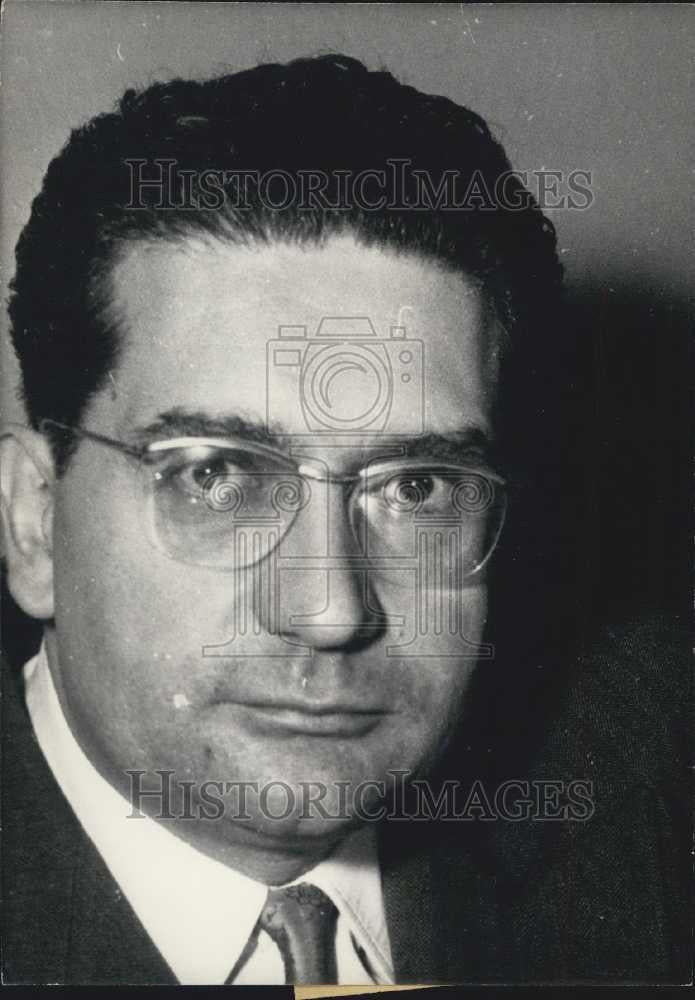 1958 Press Photo Jacques Soustelle Leader Union for New France - Historic Images