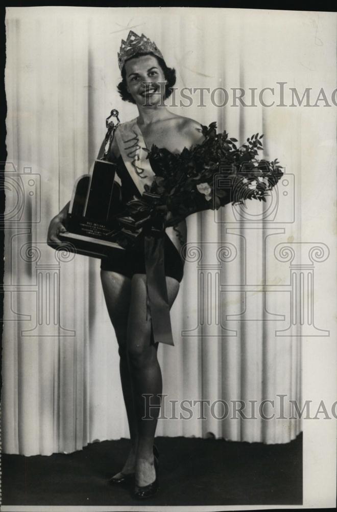 1953 Press Photo Jessie Wilson Vaughn to represent Indiana in the Mrs America c - Historic Images