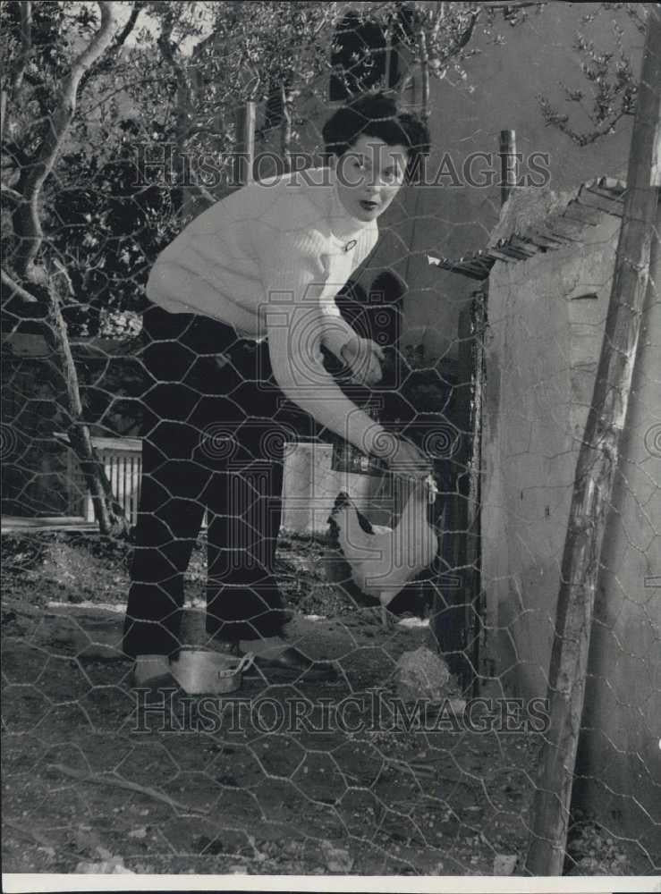 Press Photo Actress Tamera Lees in Italy - Historic Images