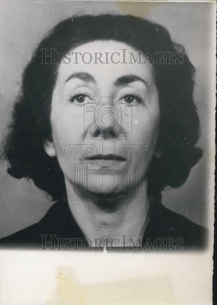 1962 Press Photo Jeanne Bordier, sought by police for interrogation - Historic Images