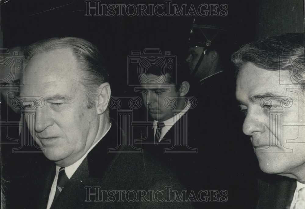 1969 Press Photo United States Secretary of State William Rogers Sargent Shriver - Historic Images