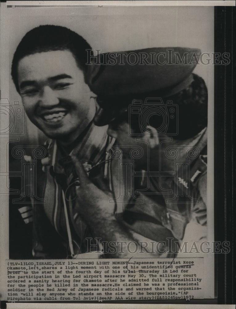 1972 Press Photo Japanese Terrorist Koze Okamoto - RSL71445 - Historic Images