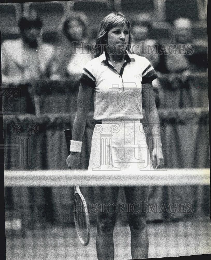 1980 Press Photo Chris Evert Lloyd, Professional Tennis, Avon Tournament - Historic Images