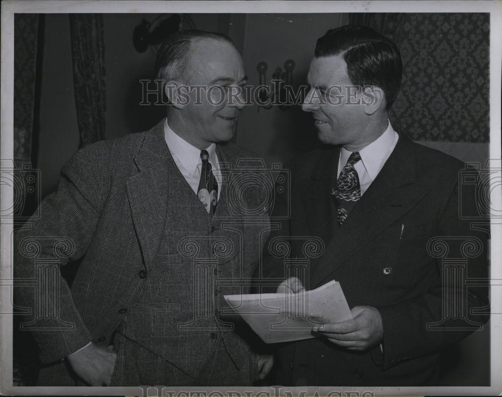 1945 Press Photo Former Cardinal Billy Southworth Boston Braves Manager - Historic Images