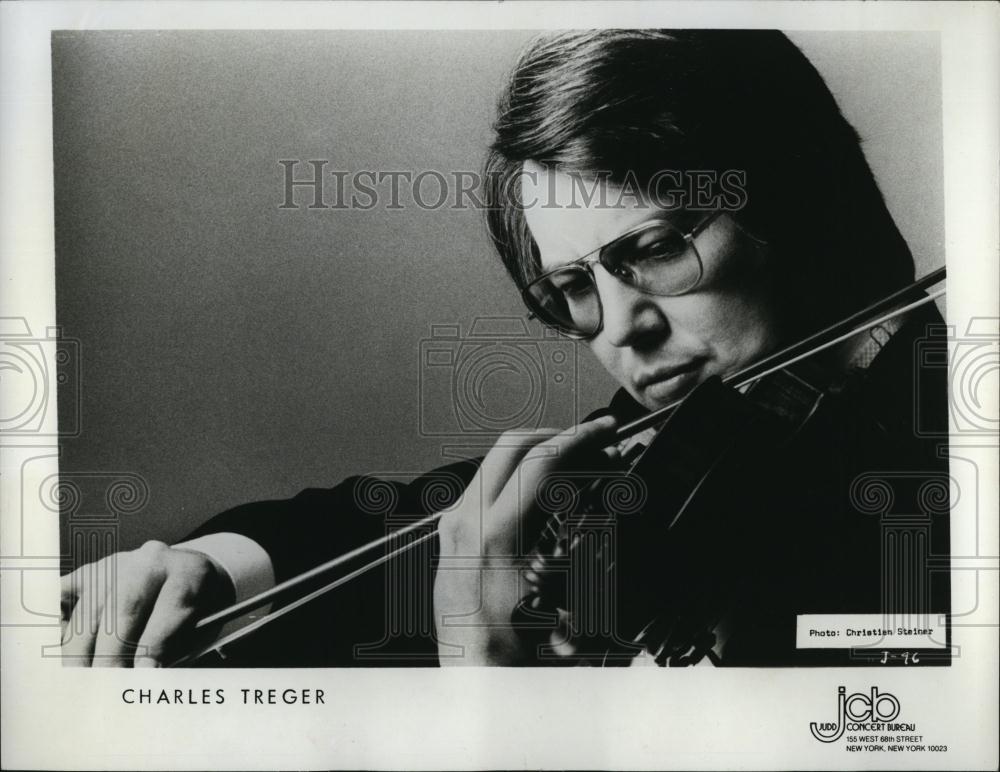 Press Photo Violinist, Charles Treger with JCB - RSL98977 - Historic Images